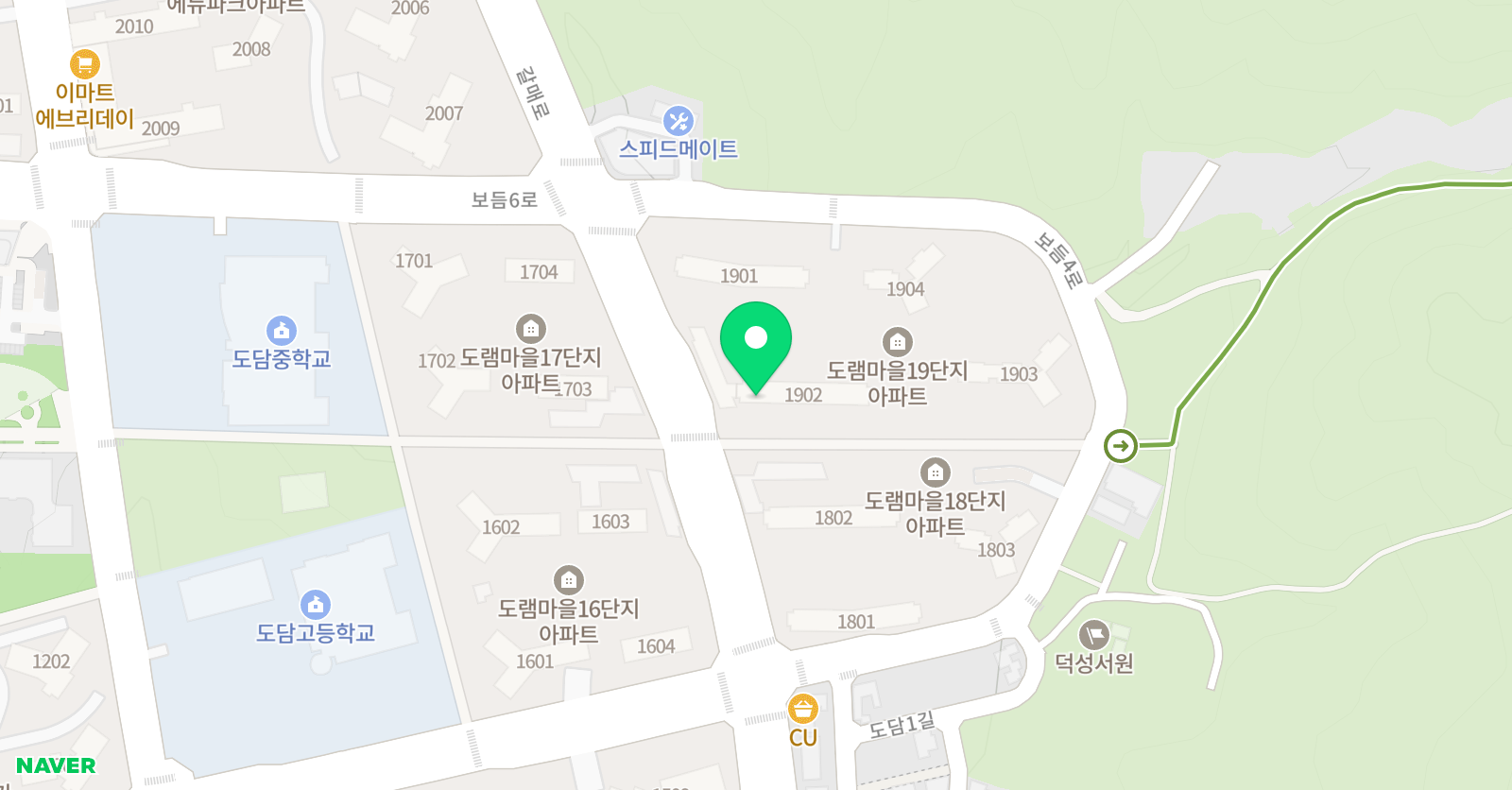 빨간펜 수학의달인 도담미래도점 위치