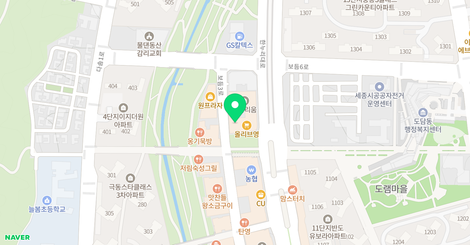 가우디 미술학원 세종캠퍼스 위치