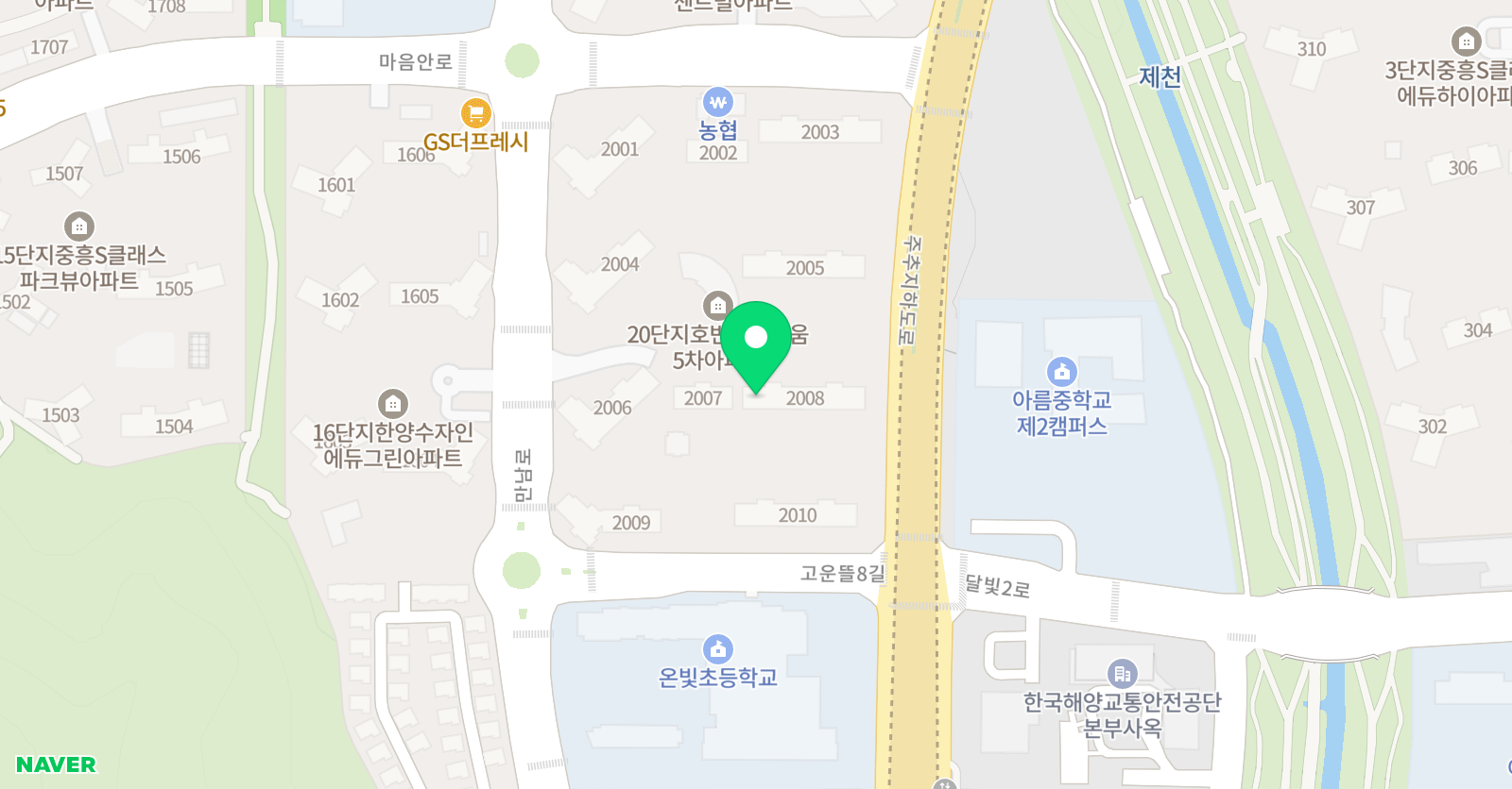삼성영어셀레나 온빛교실 위치