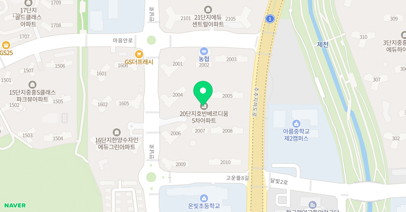뮤엠 영어 온빛호반NEST 위치