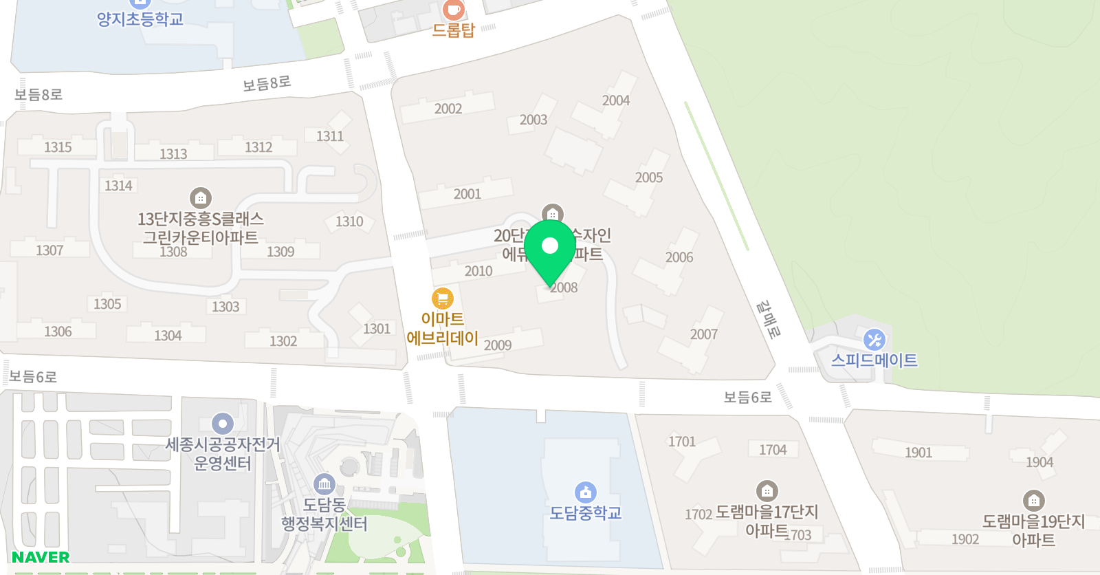 스마트해법영어 도담점 Root English 위치