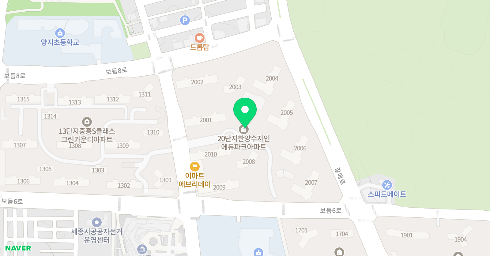 뮤엠 영어 도담양지NEST 위치