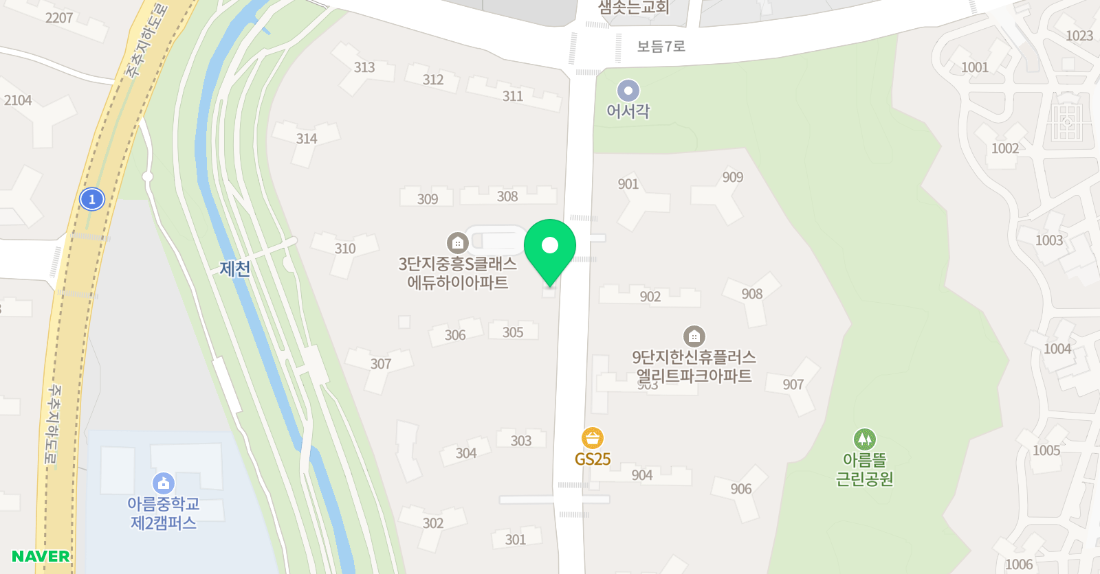 이룸 수학교습소 위치