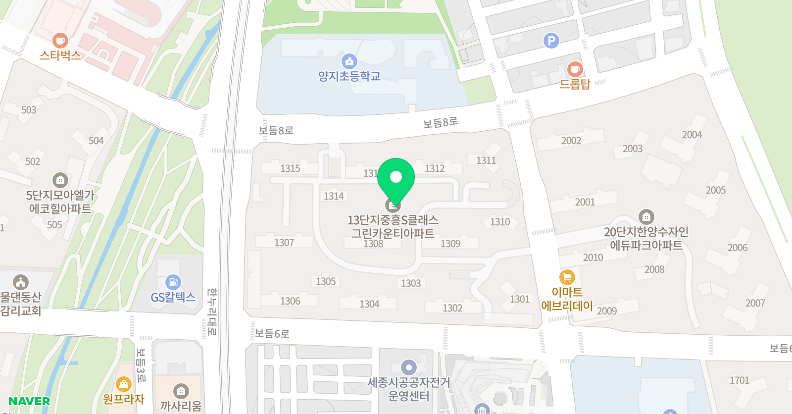 능률주니어랩 세종도담1교실 위치