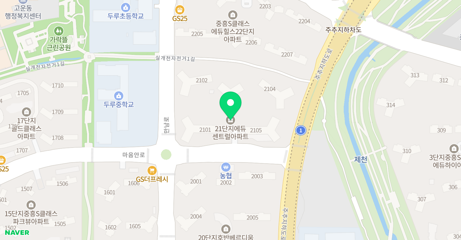 스마트해법 수학 가락21단지점 위치
