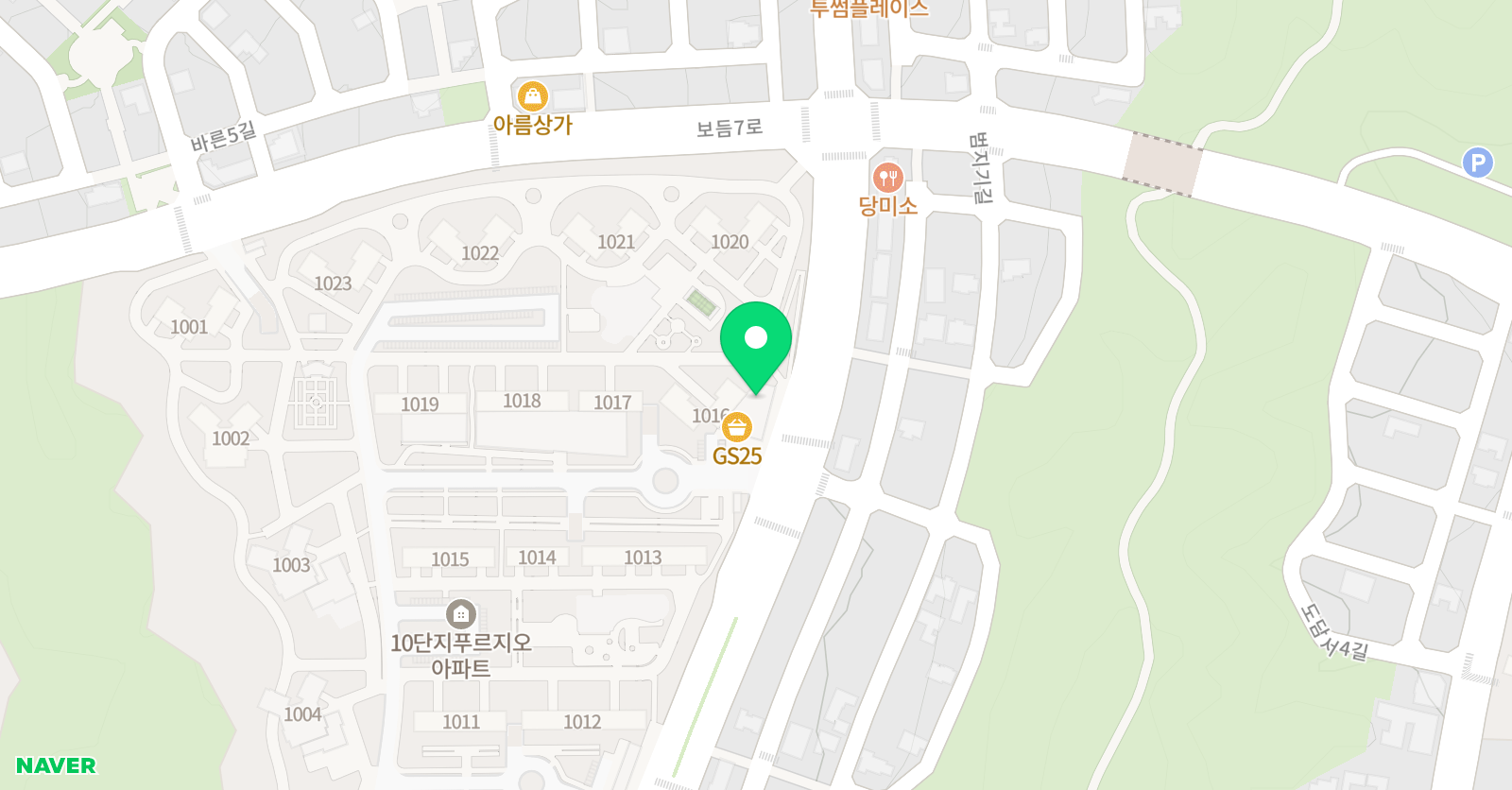 톡톡창의 미술 위치