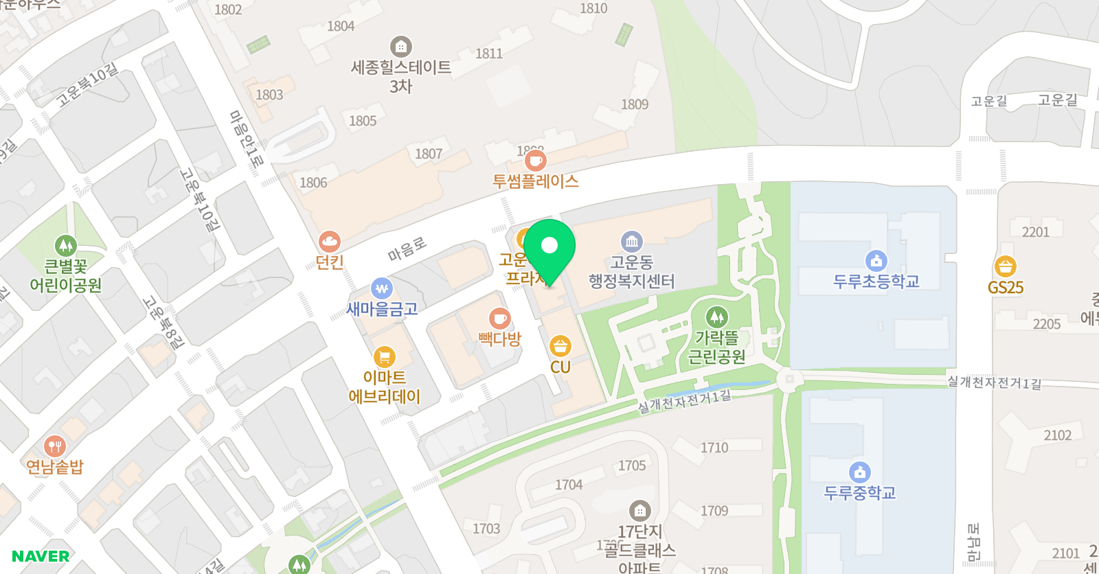 리드인 지혜독서논술학원 위치