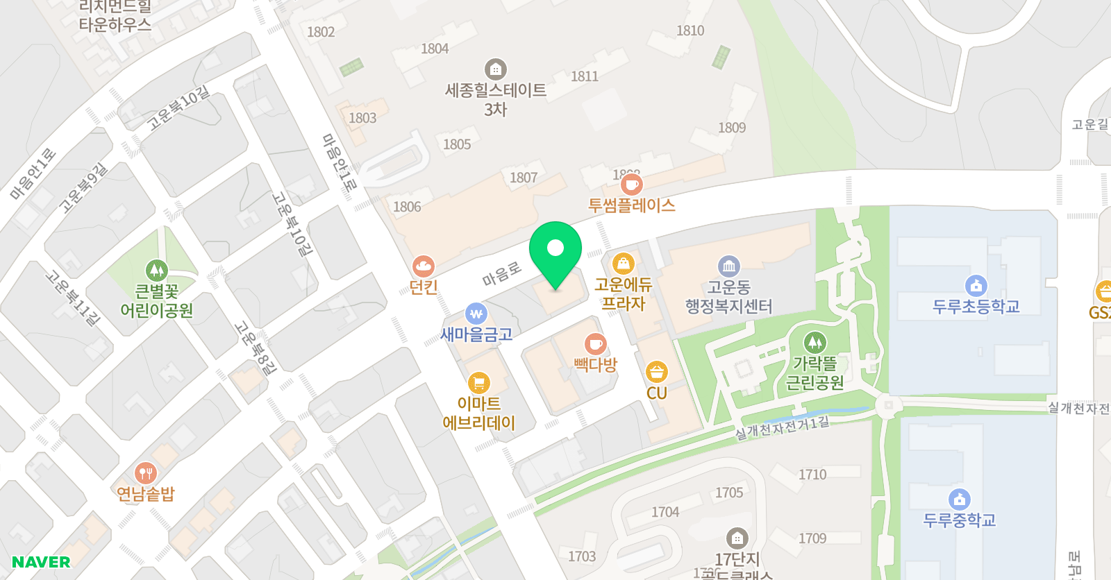 더원스트링 음악학원 위치