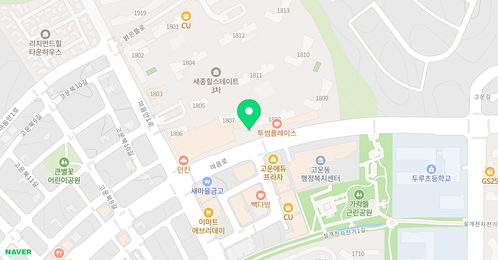 하우저 영어수학학원 위치