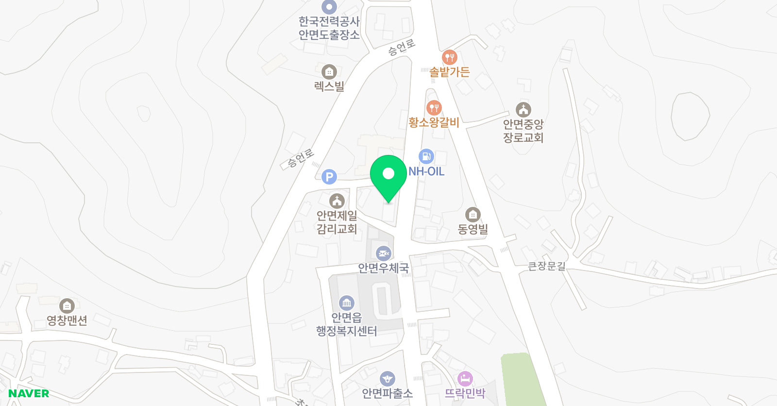 용인대상무 태권도 위치