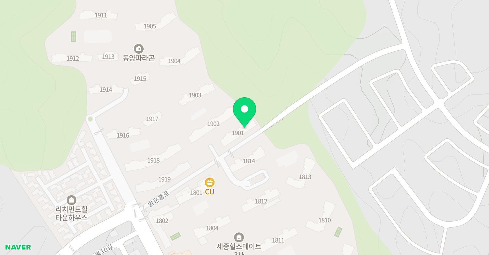 쎈 수학러닝센터 플레이팩토 세종고운점 위치