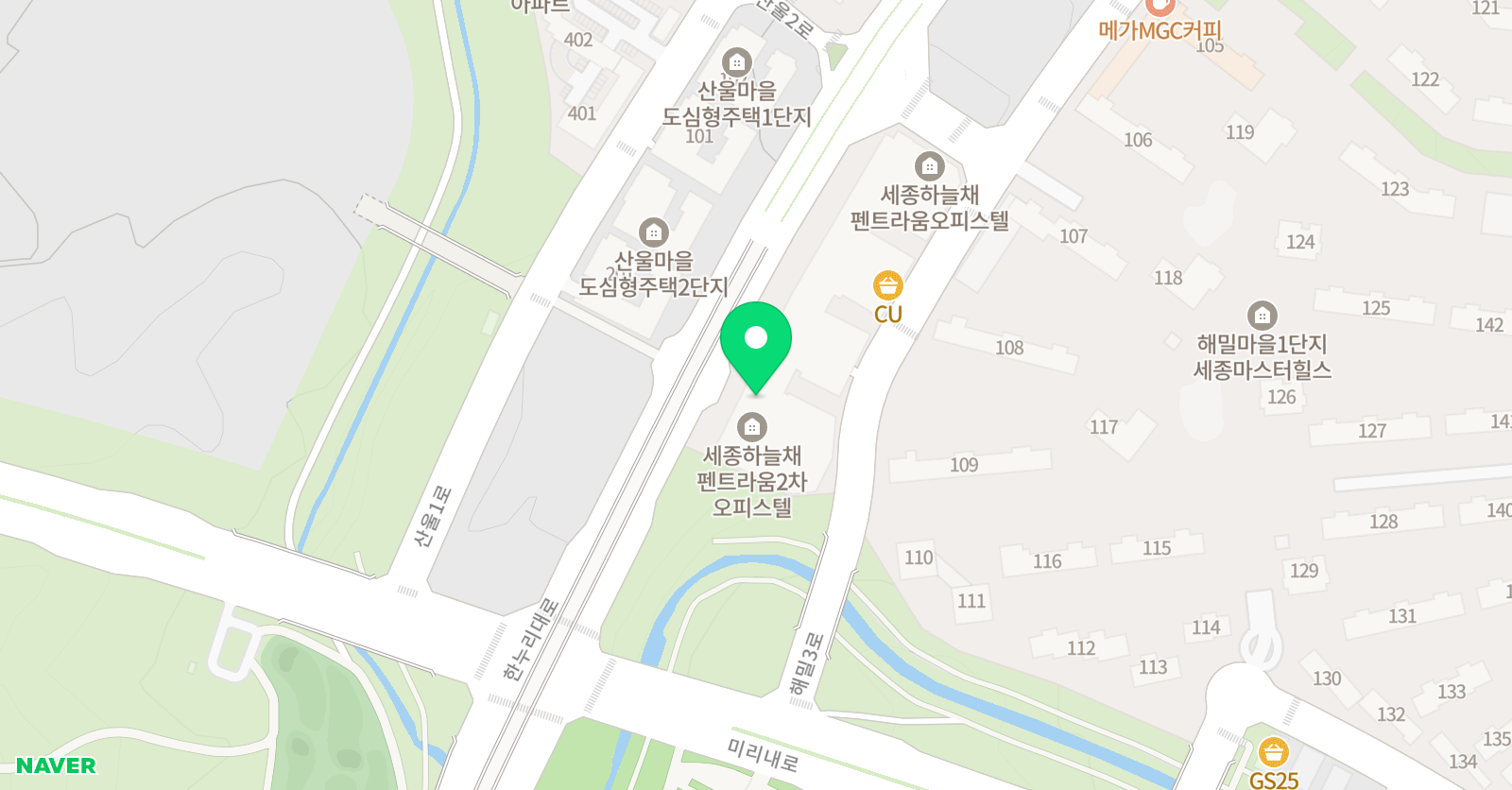 에이프릴 어학원 세종해밀캠퍼스 위치