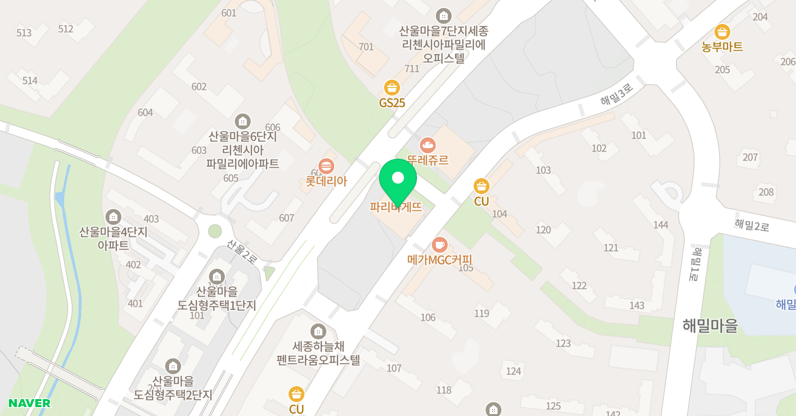 해밀최선 수학학원 위치