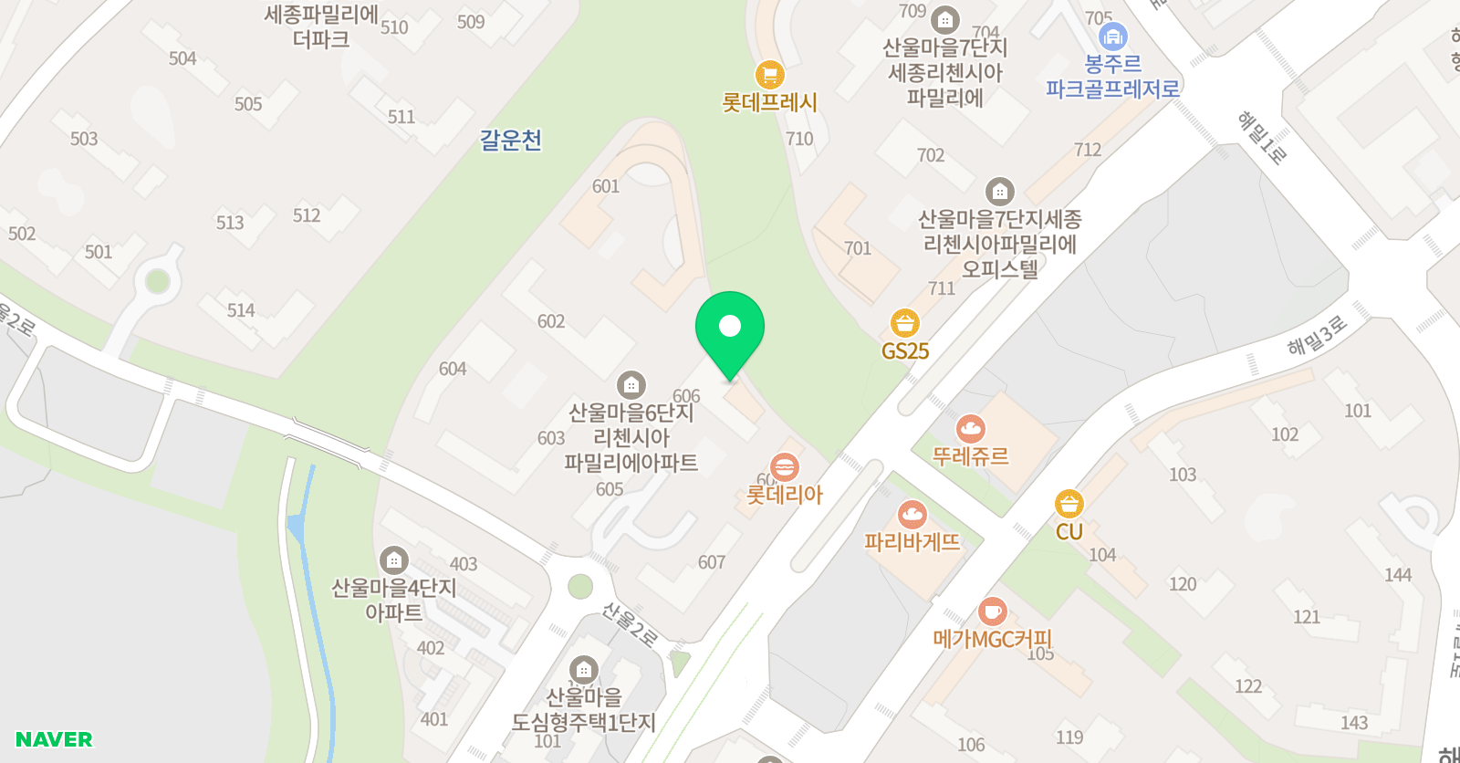 산울 하연 과학교습소 위치