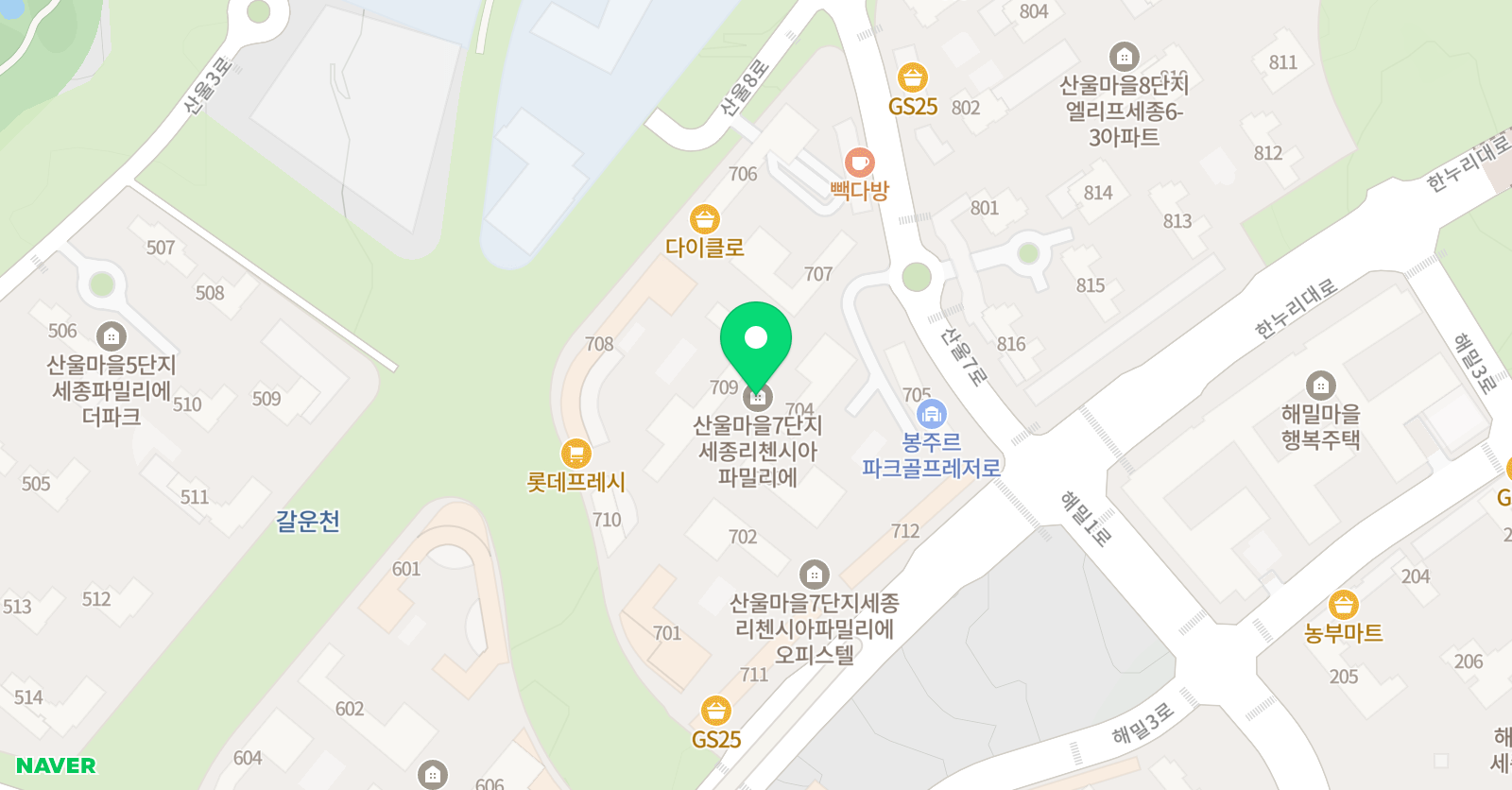 리드인 깊은독서산울7단지점 위치