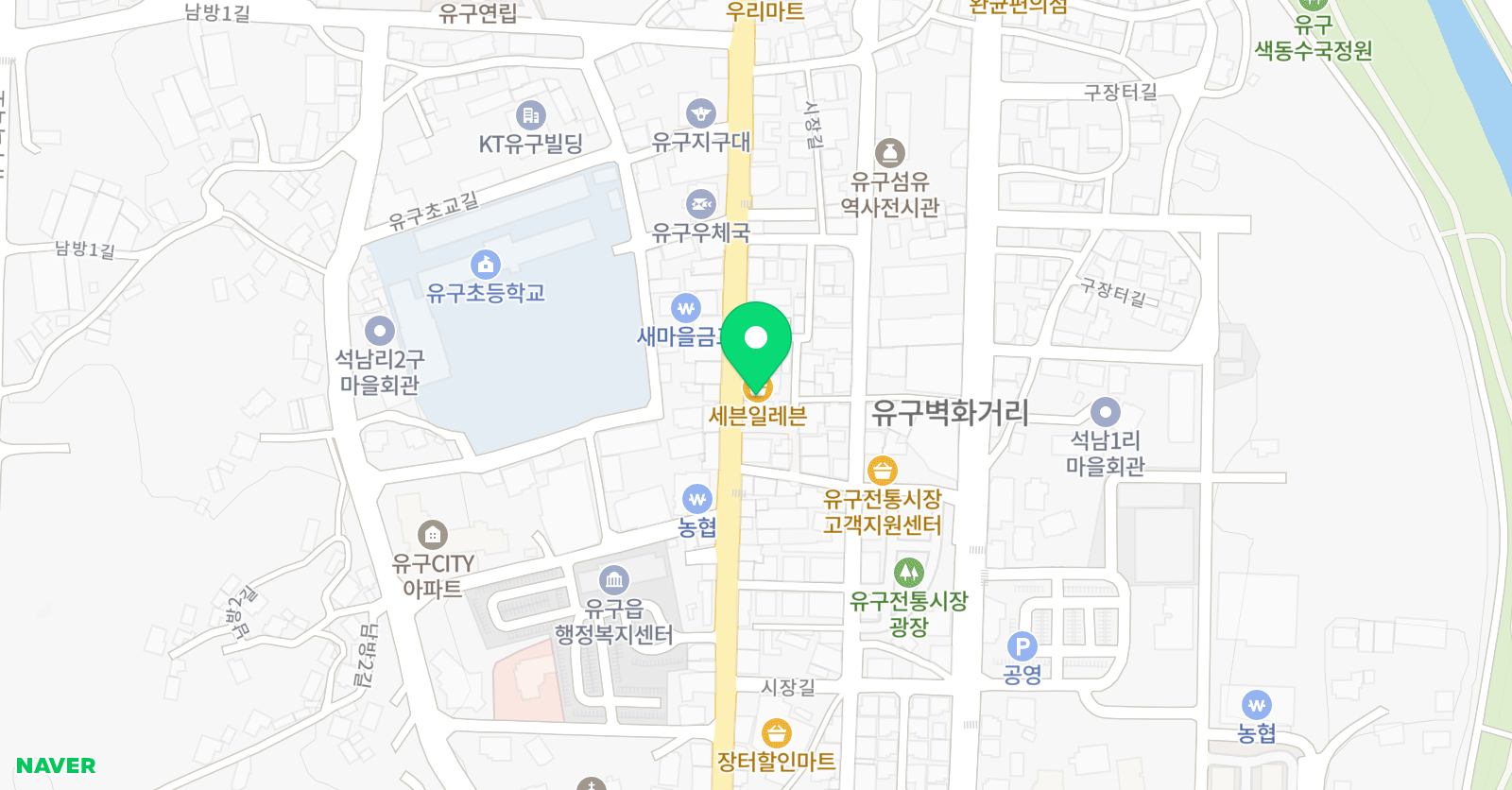 YG영어수학학원 위치