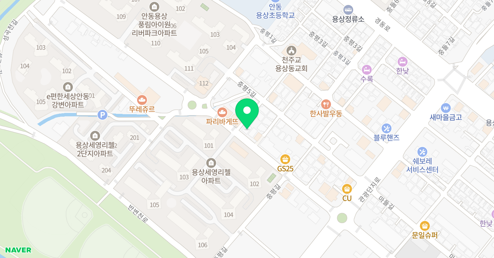 권쌤수학위드한울 학원 위치