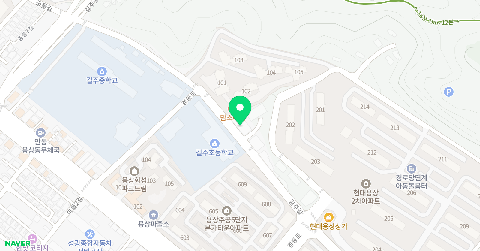 계명 미술학원 위치