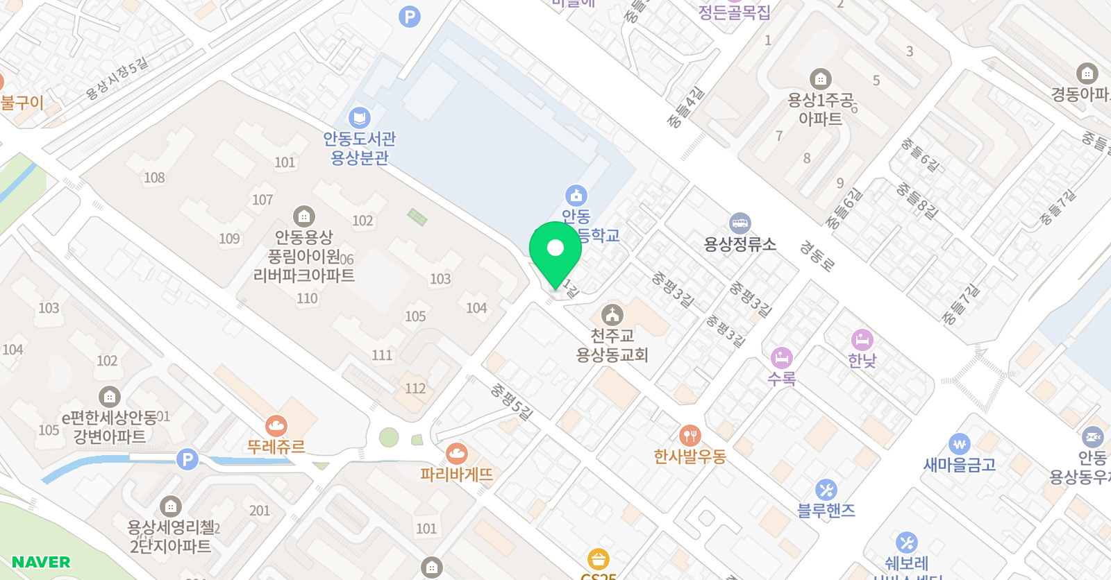 푸르넷잉글리쉬버디학원 위치