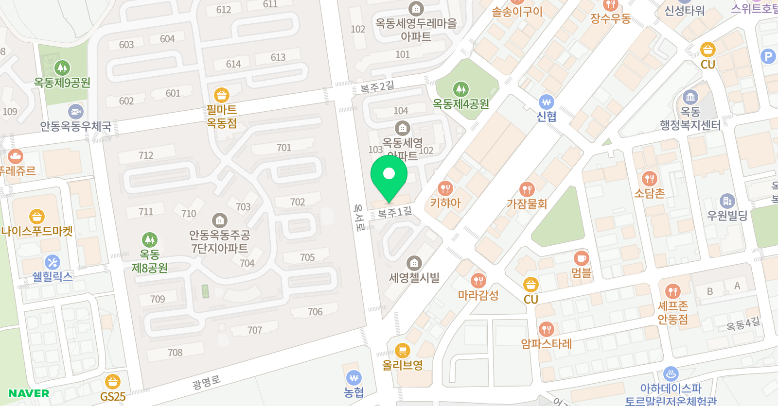 전정혜 독서논술학원 위치