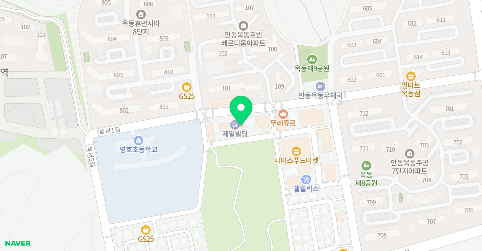 제이원 학원 위치