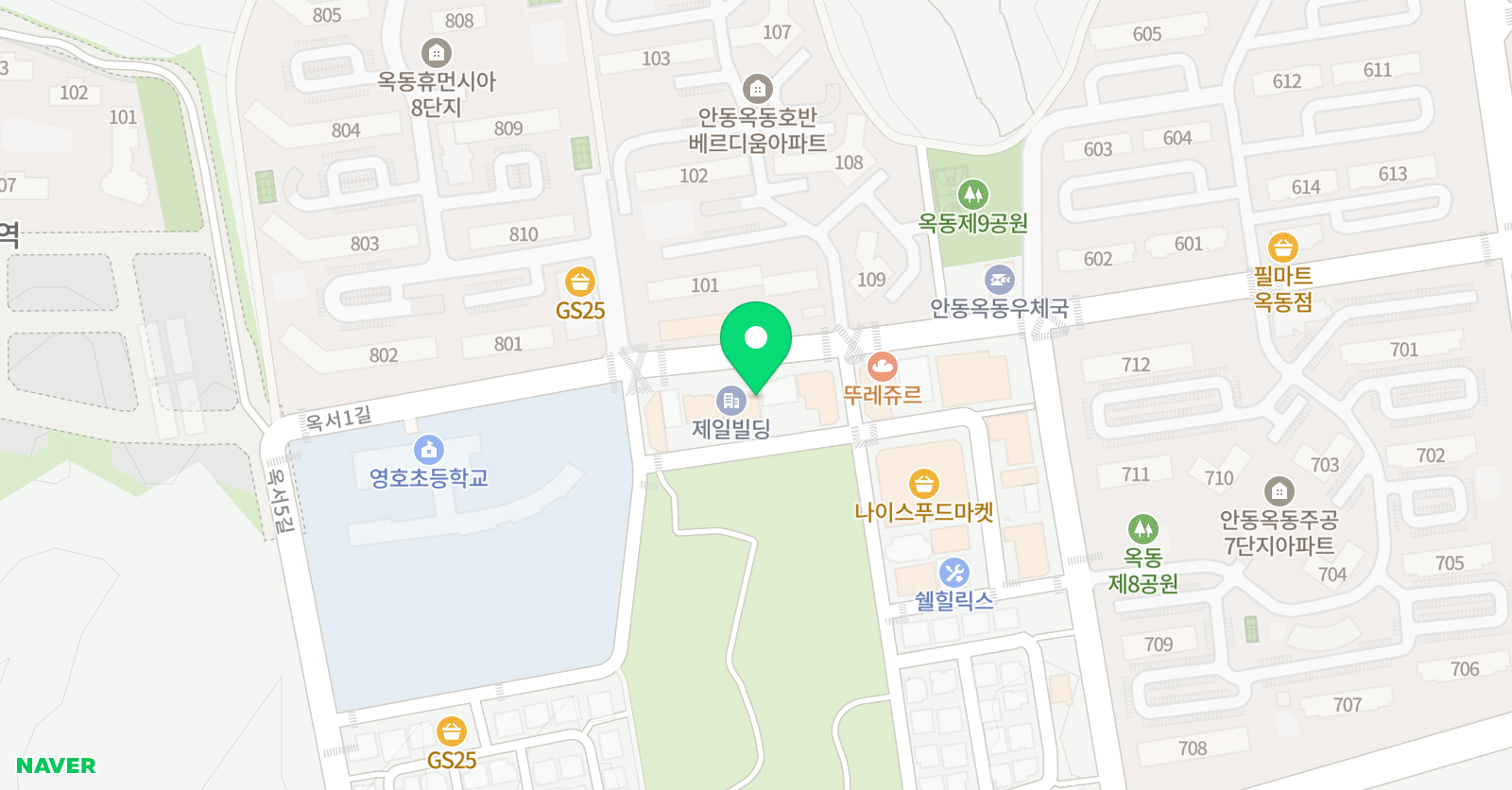 용인대범호 태권도장 위치