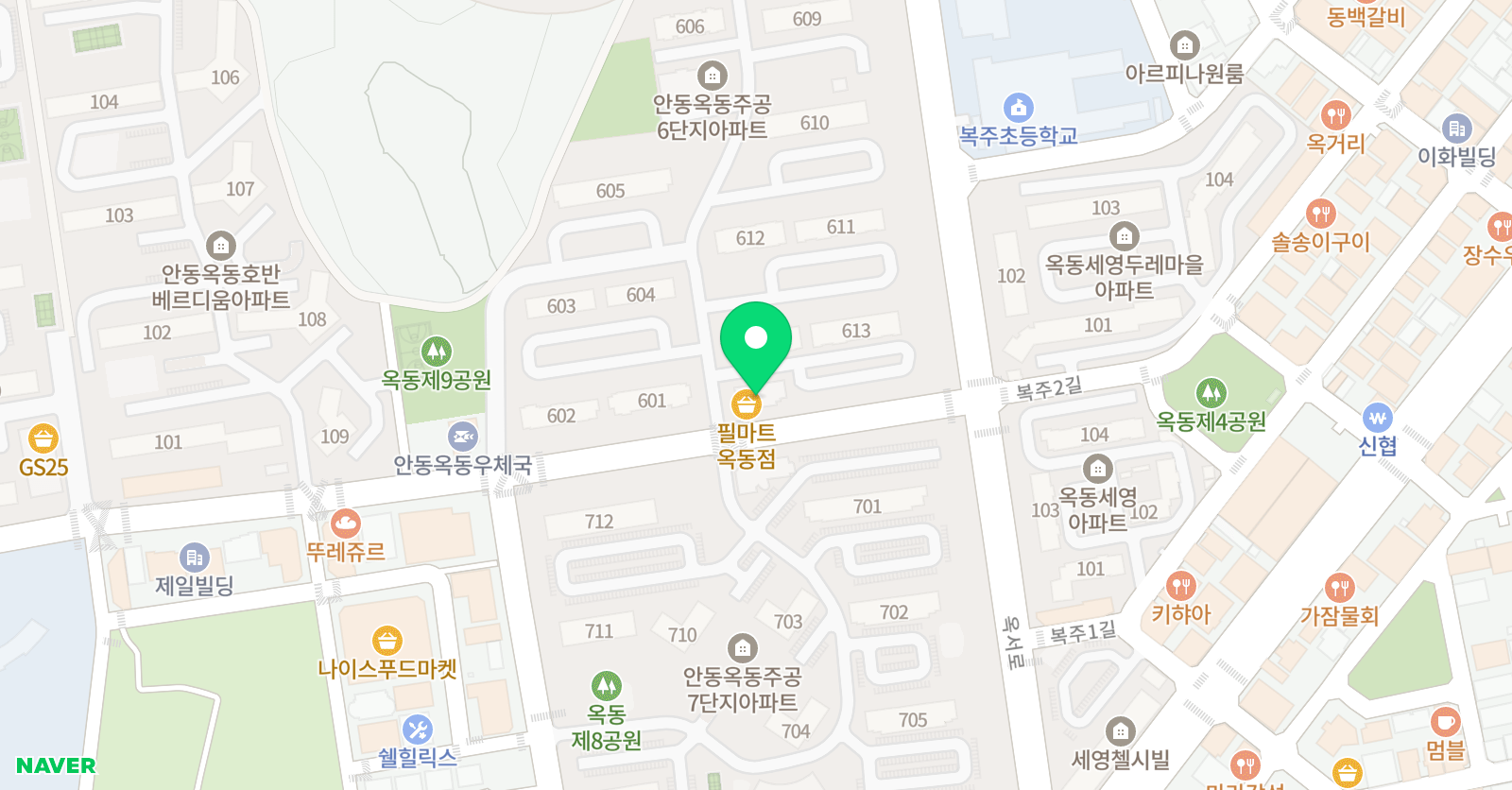스마트해법 영어 옥동6주공교실 위치