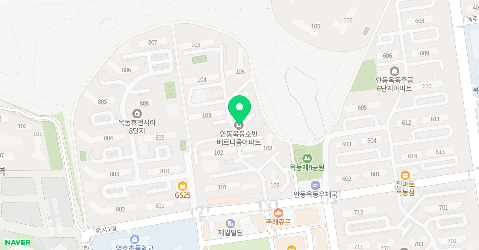 푸르넷 공부방 호반 1호점 위치