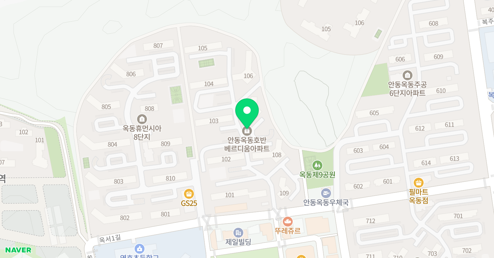 ERC 영어독서클럽 안동옥동호반점 위치