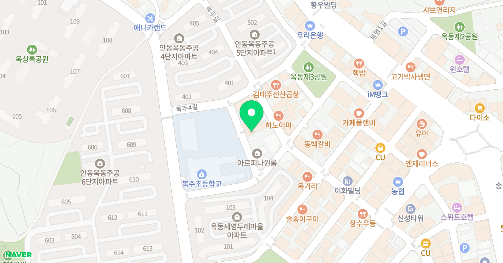 시크릿 영어학원 위치