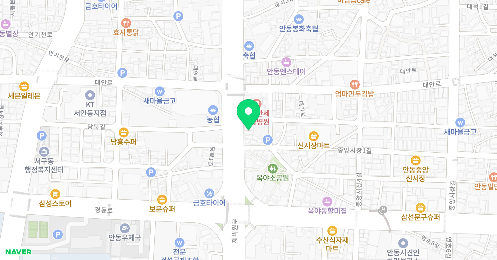 푸르넷 공부방 안동지점 위치