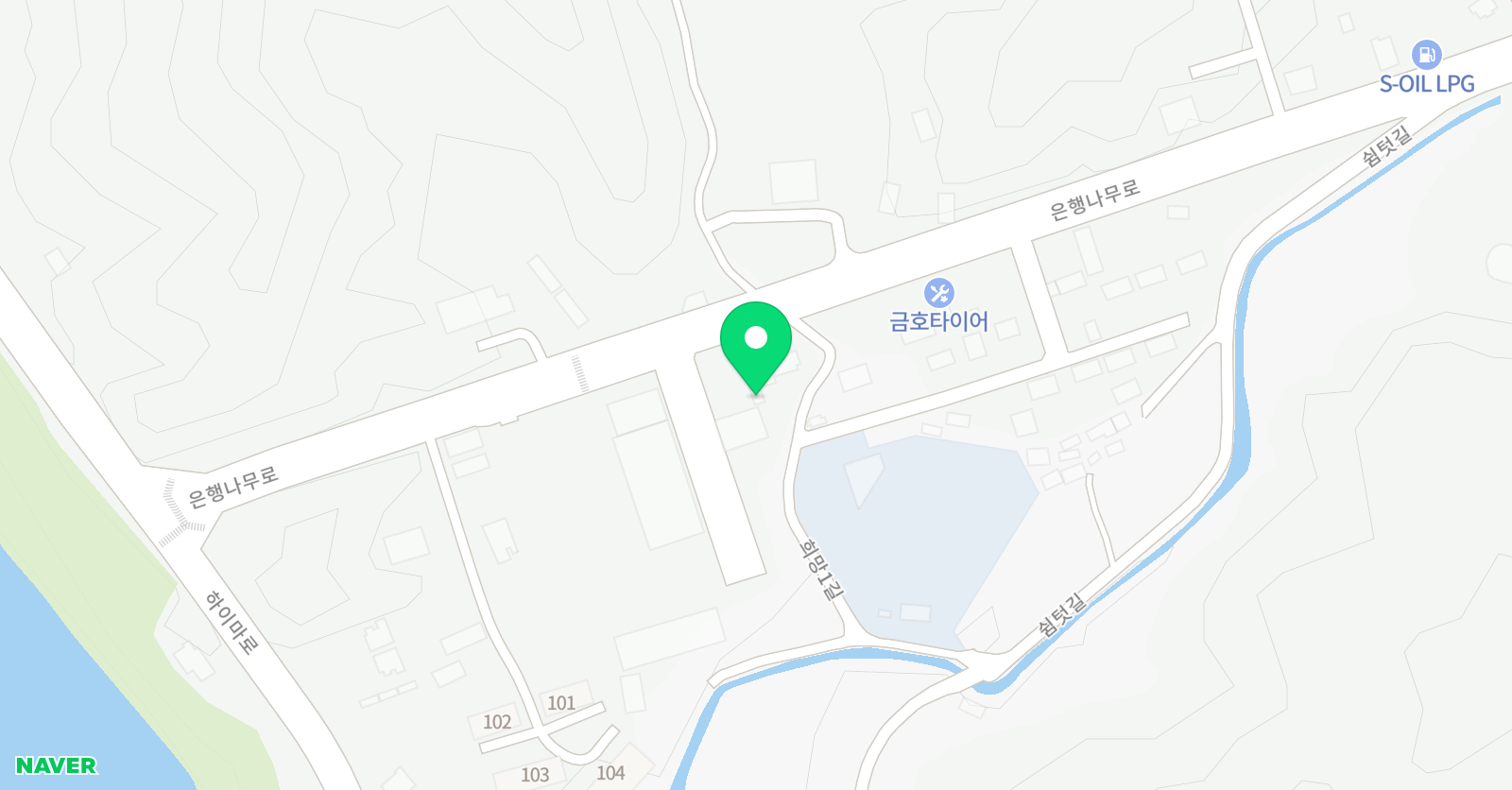 스노우파인 옥동점 위치