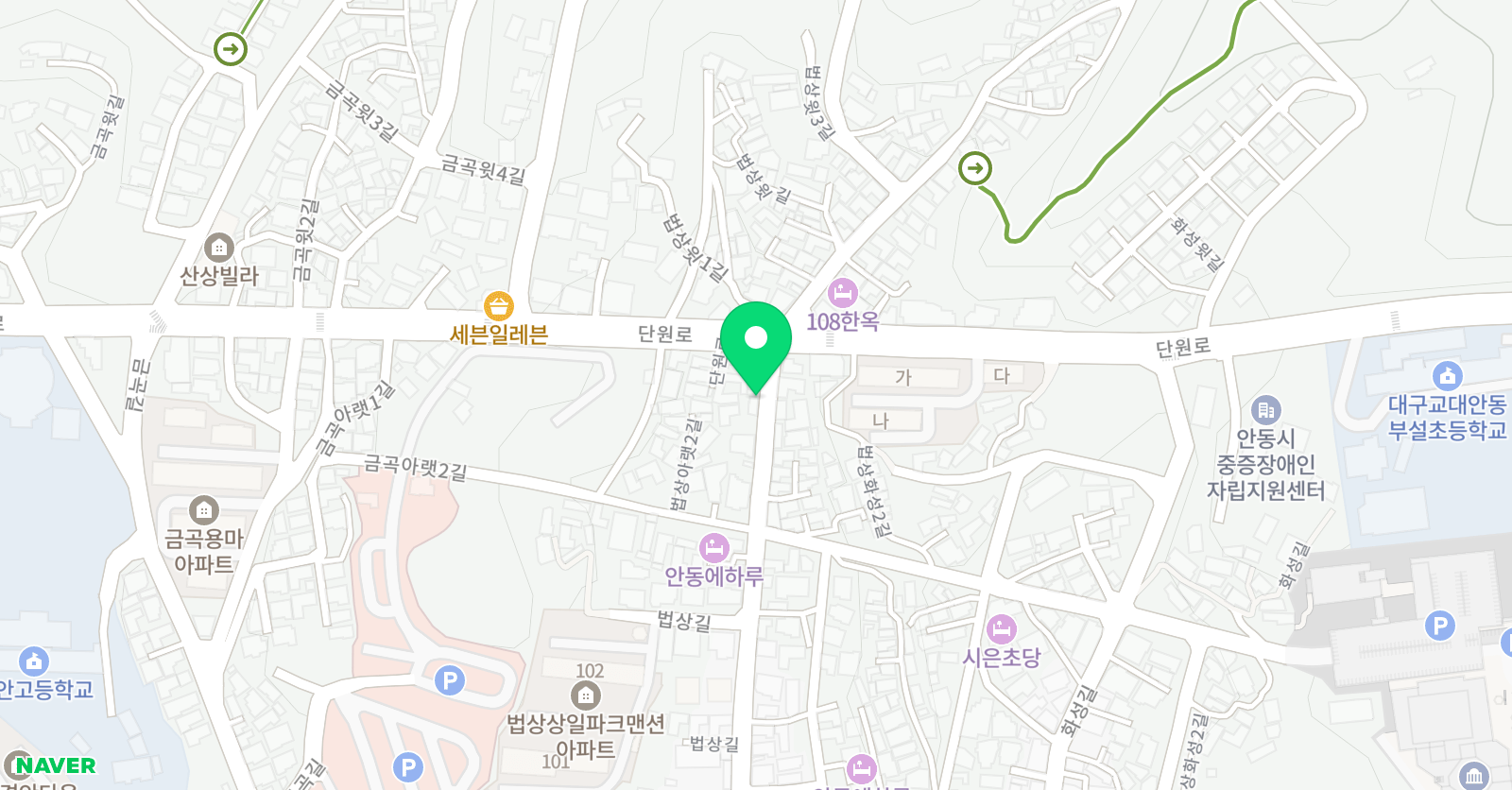 에이원 영어 위치