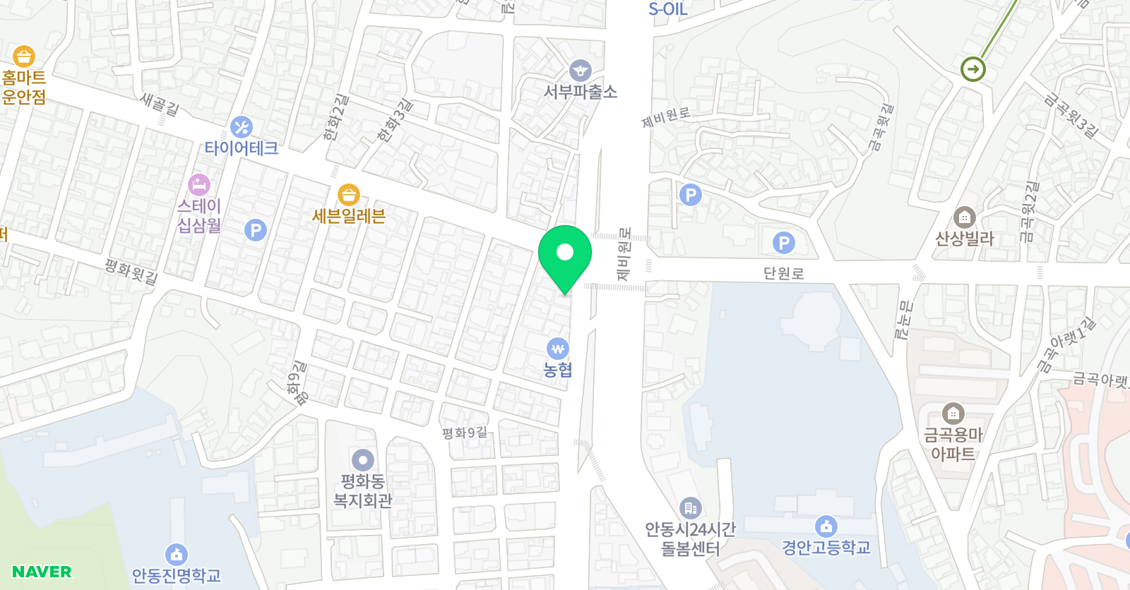 제3교실 수학 안동서부 위치