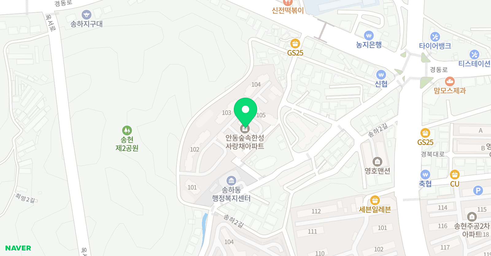 푸르넷사랑채 공부방 위치