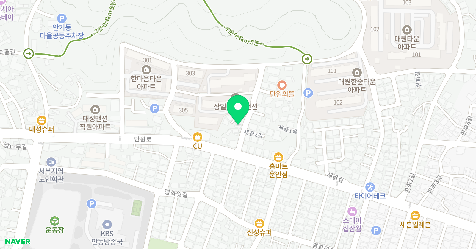 이엠투 학원 위치