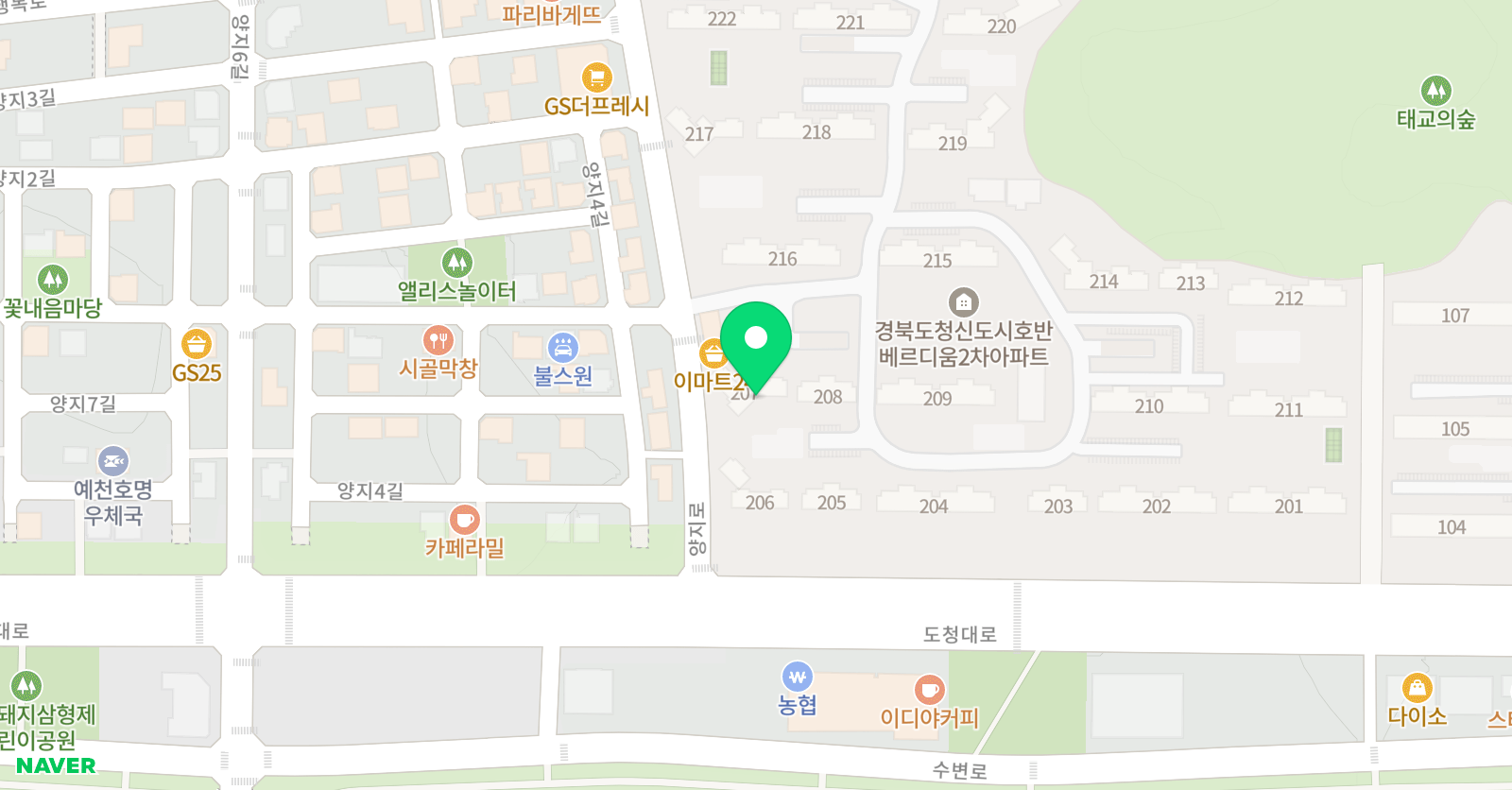 스마트해법 수학 안동도청호반2차교실점 위치