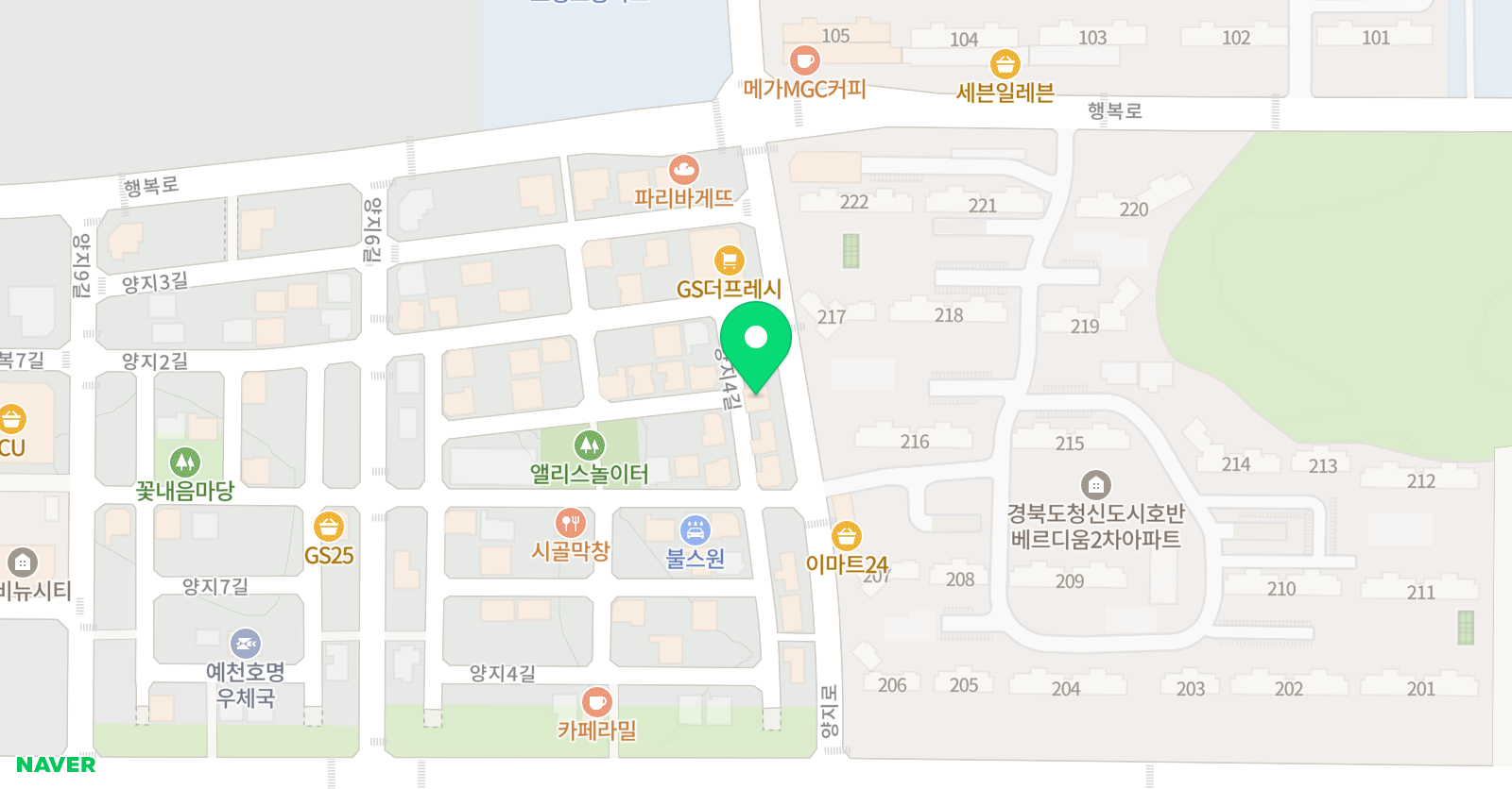 연세잉글리시버디 위치