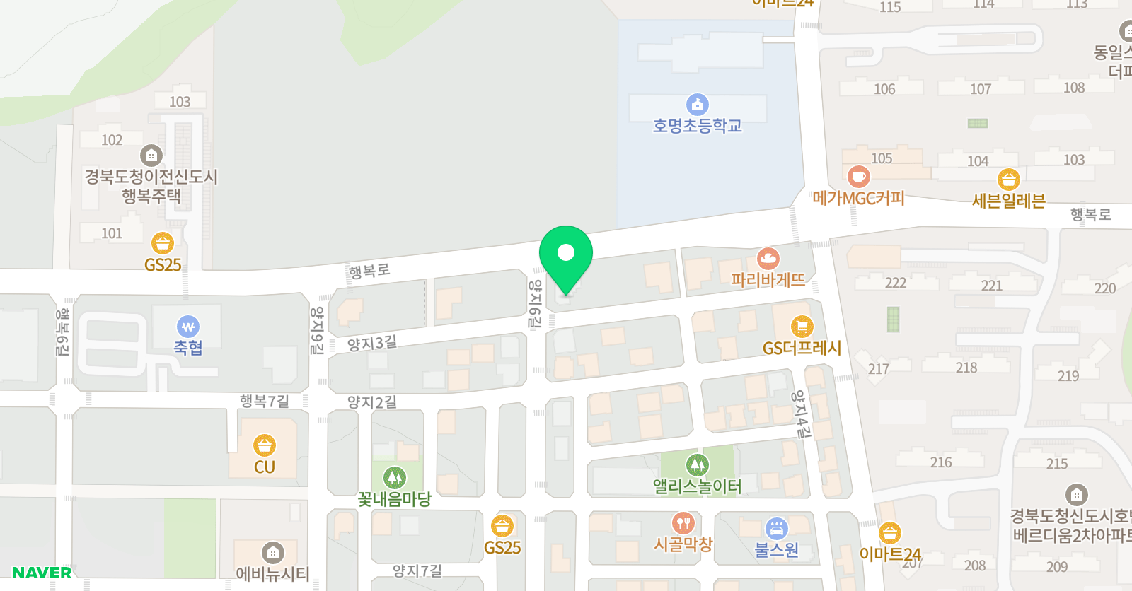 콩나물 음악학원 위치
