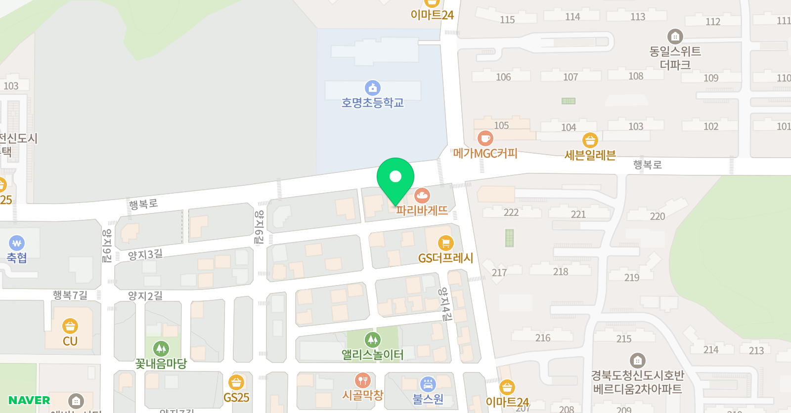 마벨 발레하우스 학원 위치