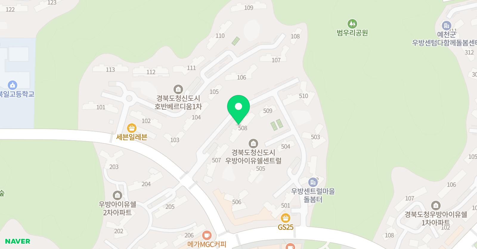 윤선생 우리집앞 영어교실 도청센트럴점 위치