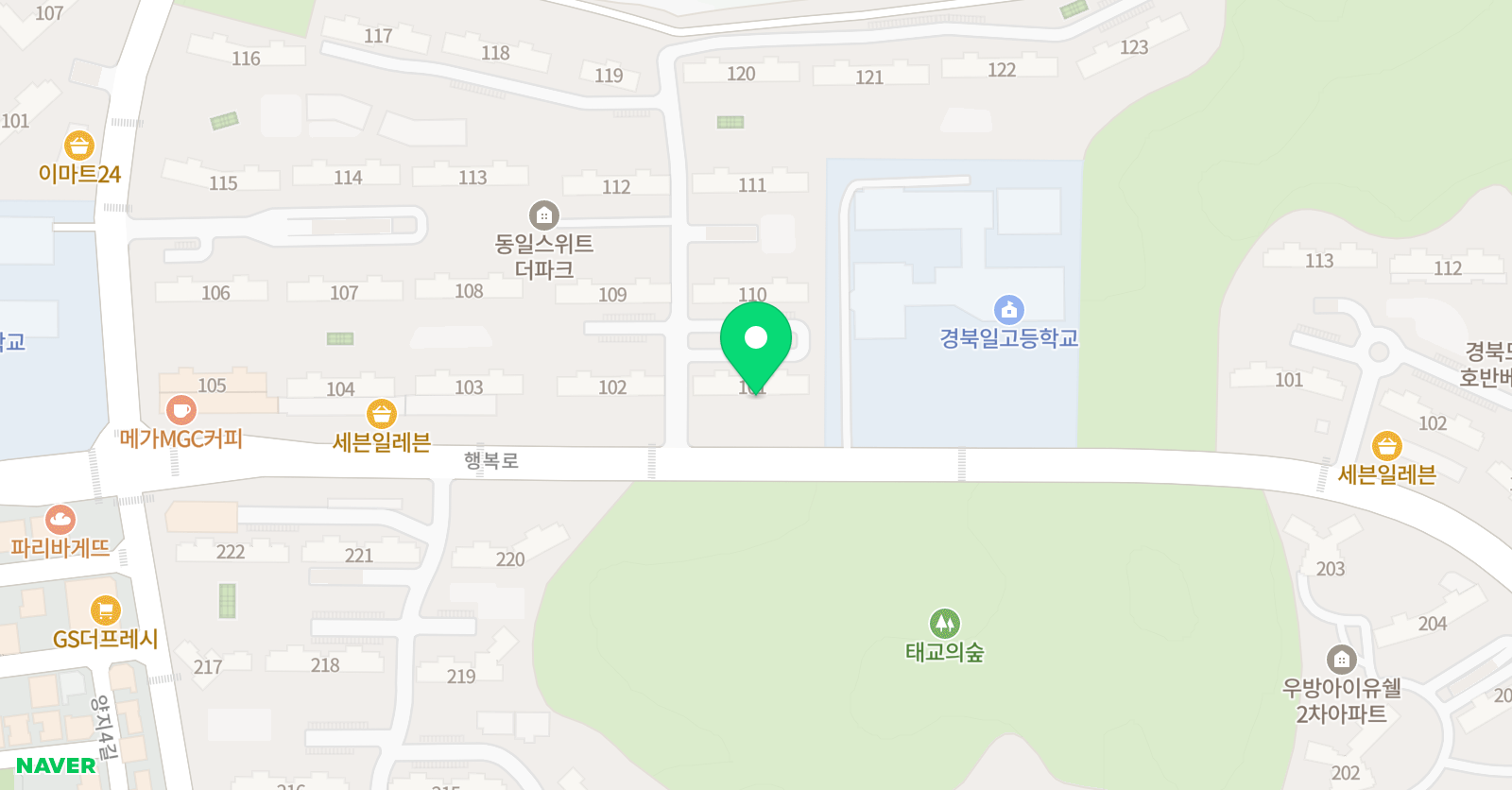 스마트해법 영어수학 도청동일스위트점 위치