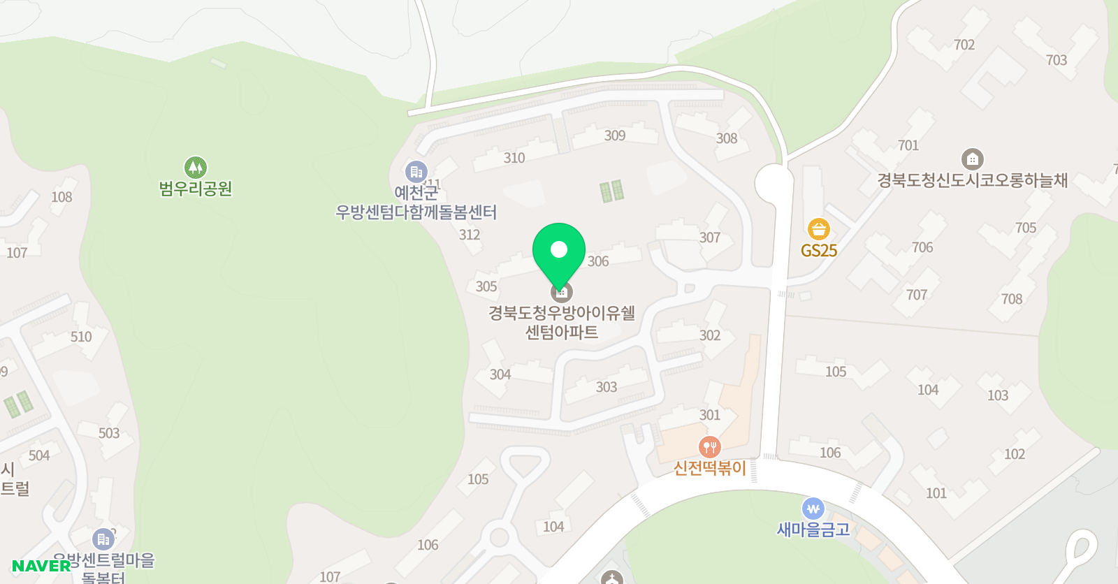 푸르넷 경북도청점 위치