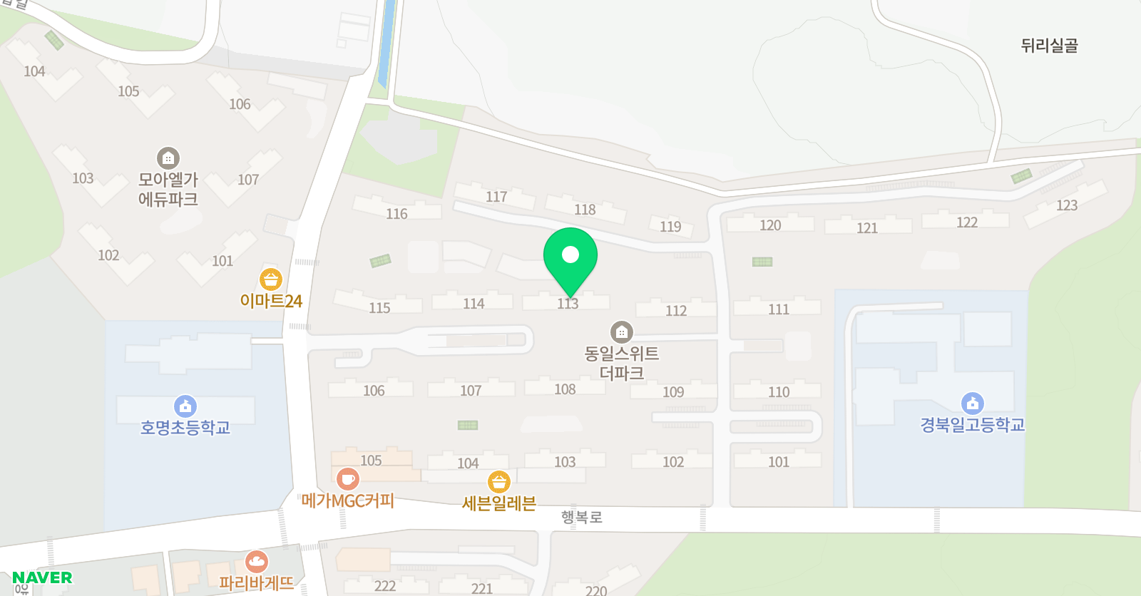 아소비 예천동일스위트점 위치