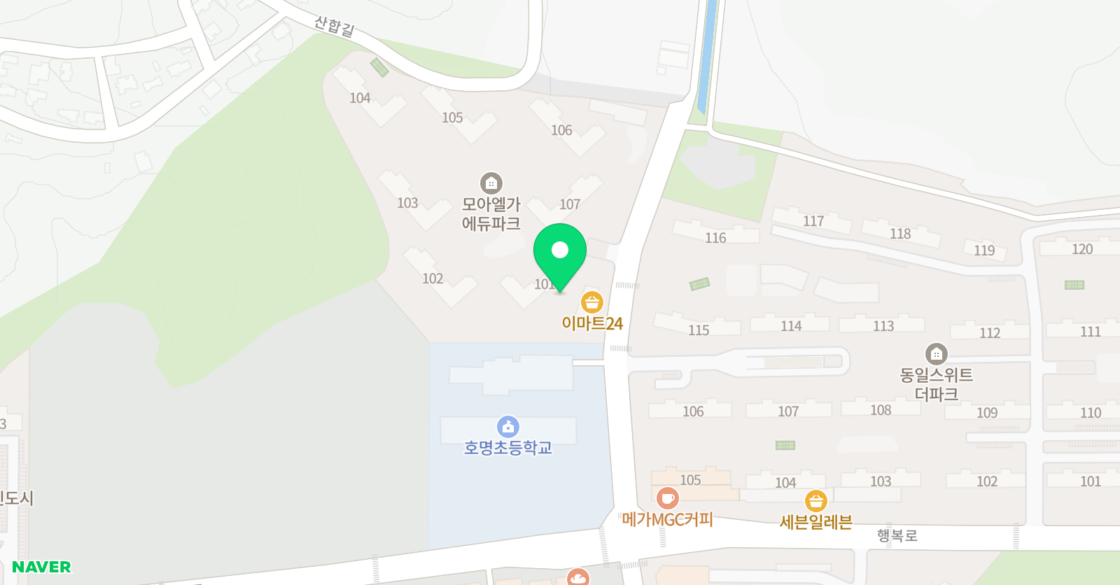 링키영어 경북도청 모아엘가1호점 위치