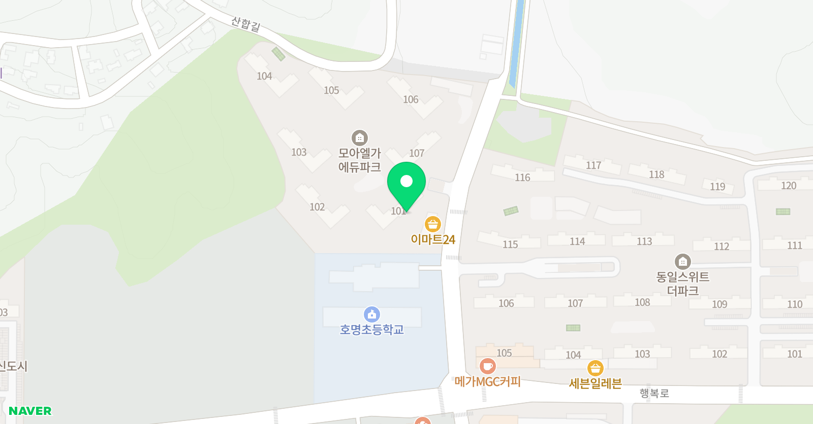 빨간펜 수학의달인 경북도청모아엘가점 위치