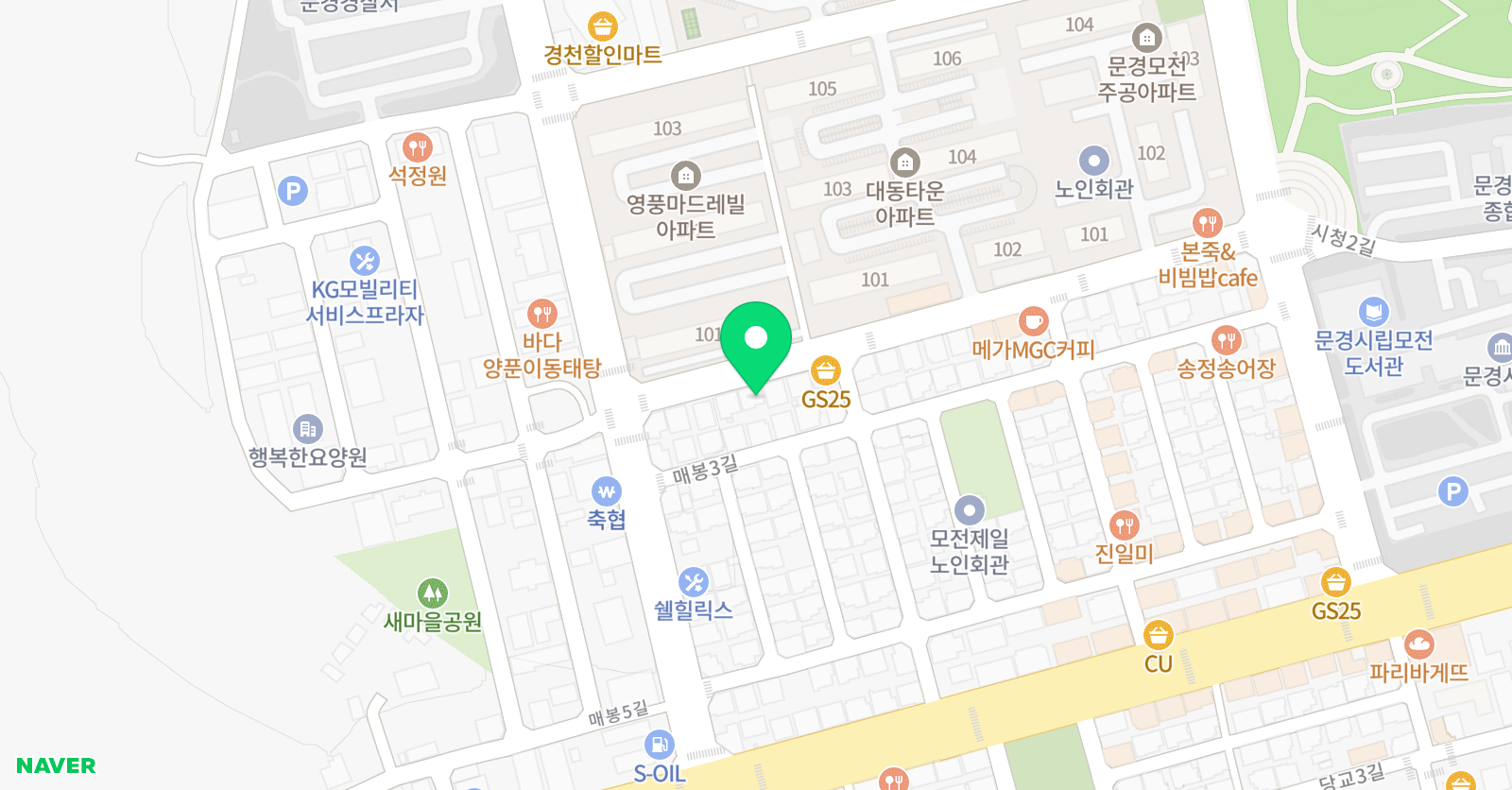 아소비 문경모전점 위치