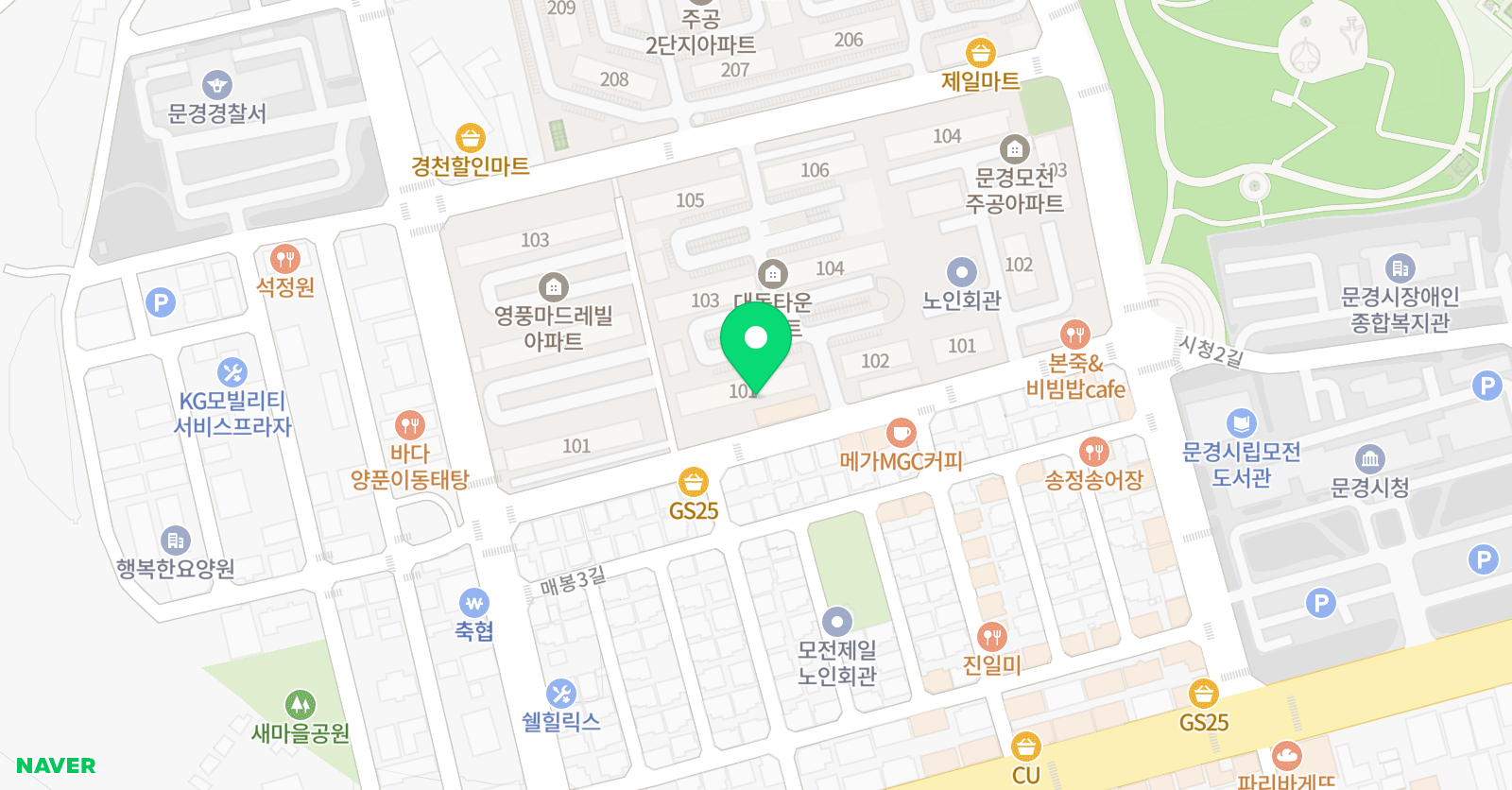 기탄 사고력교실 문경모전교실 위치