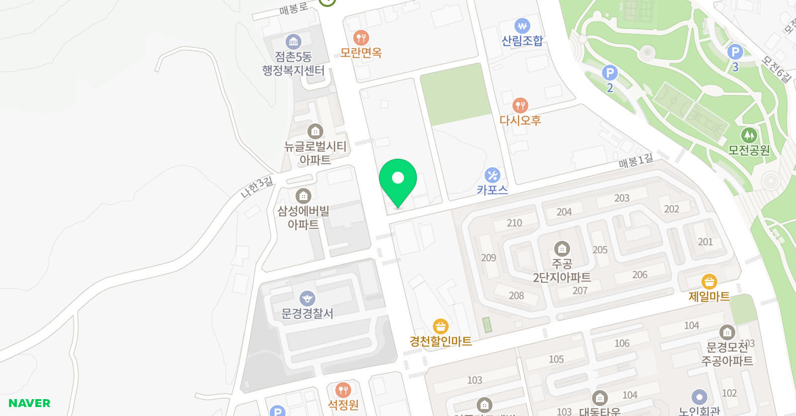 리드인 문경 매봉점 위치