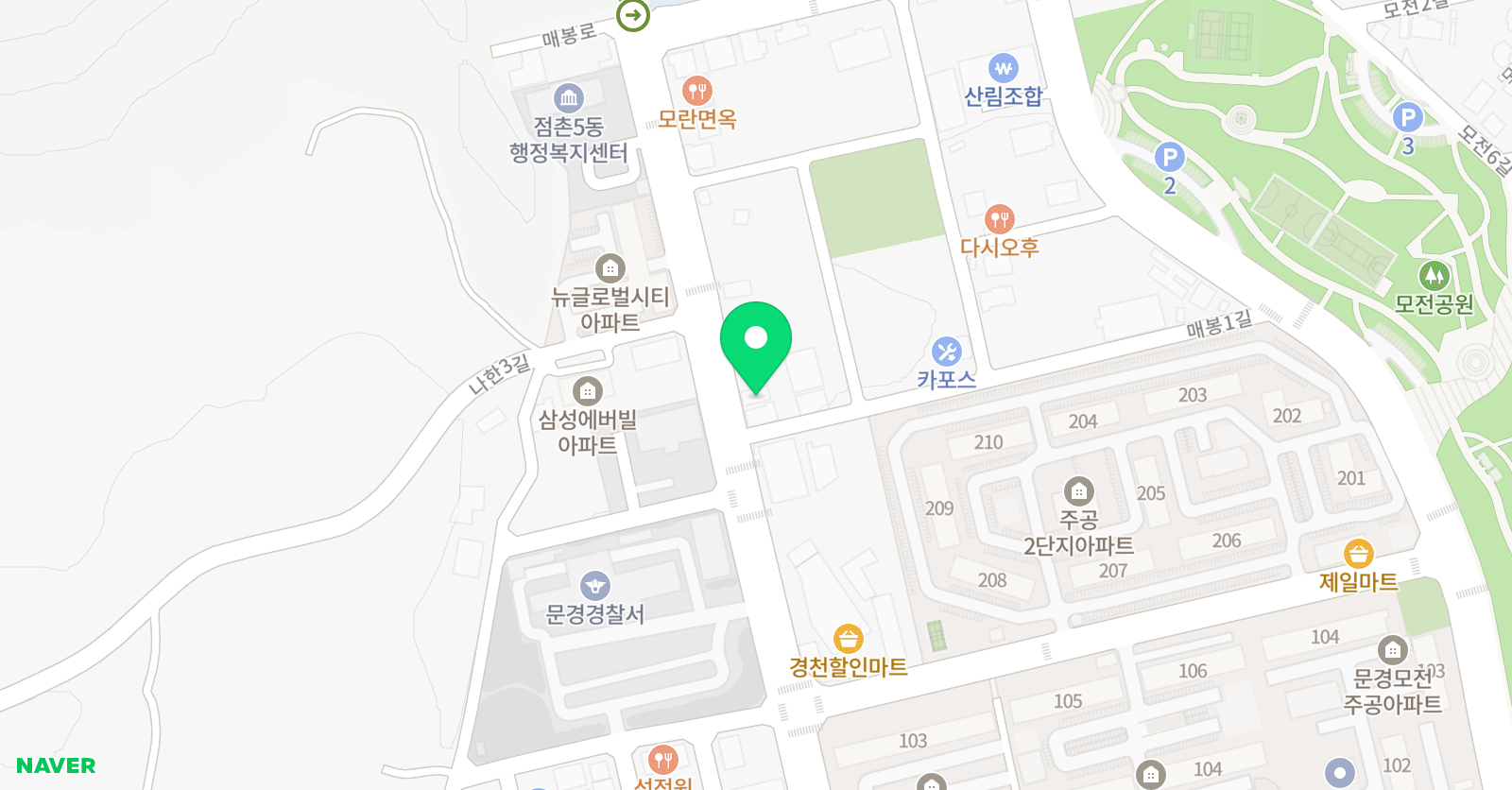 차오름 국어영어학원 위치